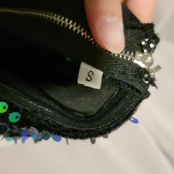 Green sequin one shoulder dress - Picture 9 of 11